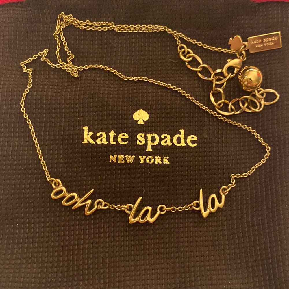 Kate Spade Idiom "ooh la la" Necklace